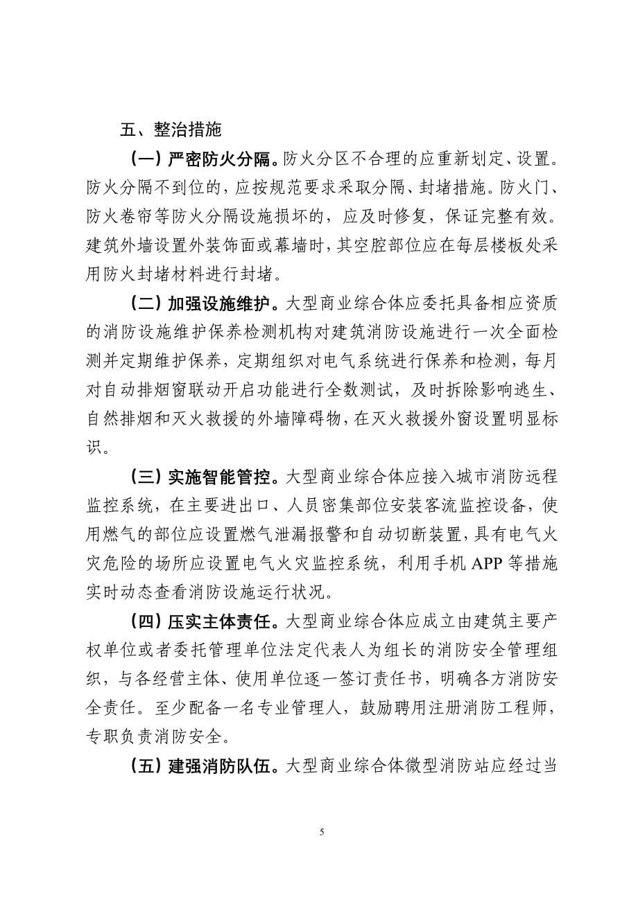 湖南大型商业综合体消防安全专项整治_第5页