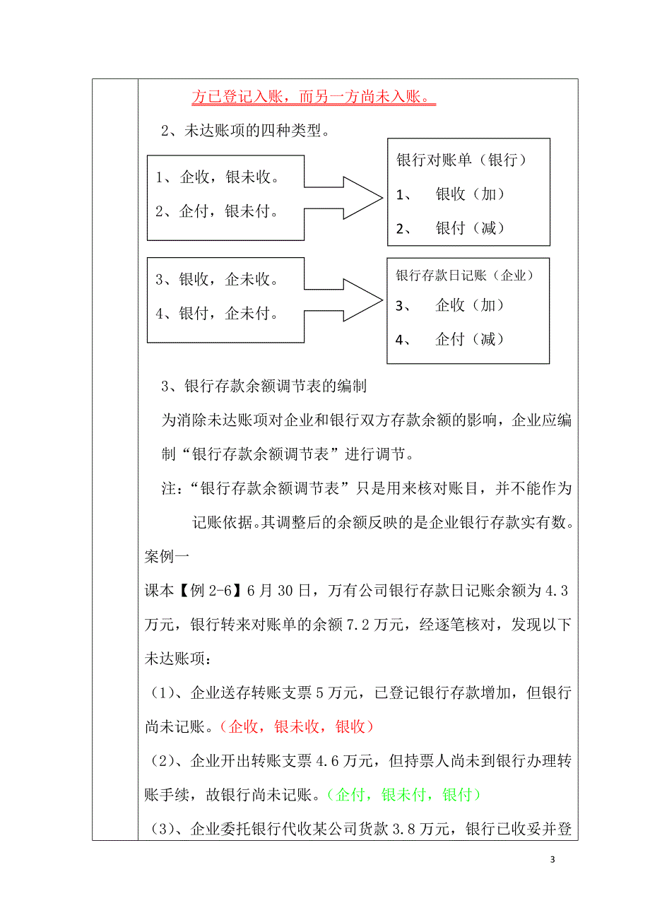 “银行存款余额调节表”教学设计及反思_第3页