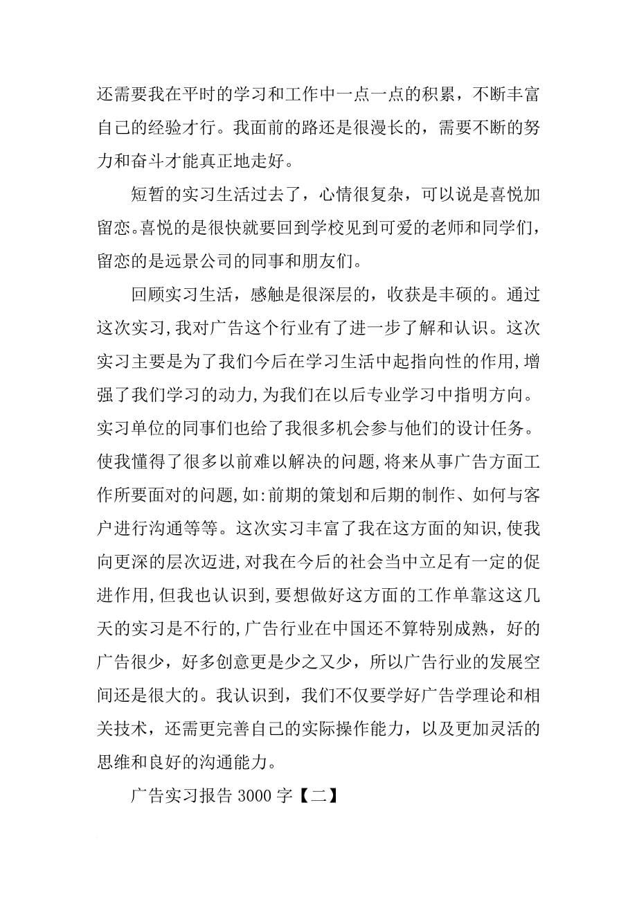 广告实习报告3000字-1_第5页