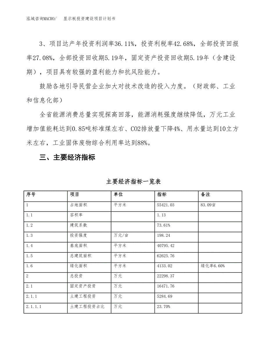 立项显示板投资建设项目计划书_第4页