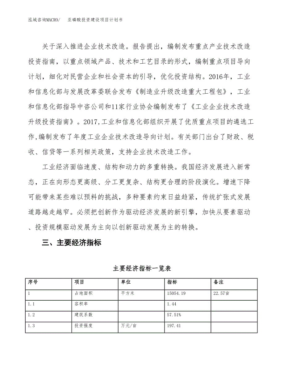 立项亚磷酸投资建设项目计划书_第4页