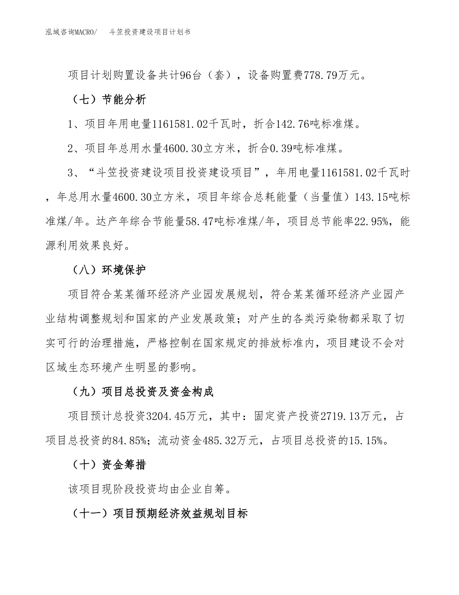 立项斗笠投资建设项目计划书_第2页