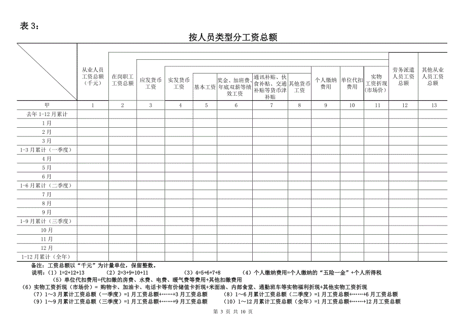 劳动工资统计台账及填报说明_第3页