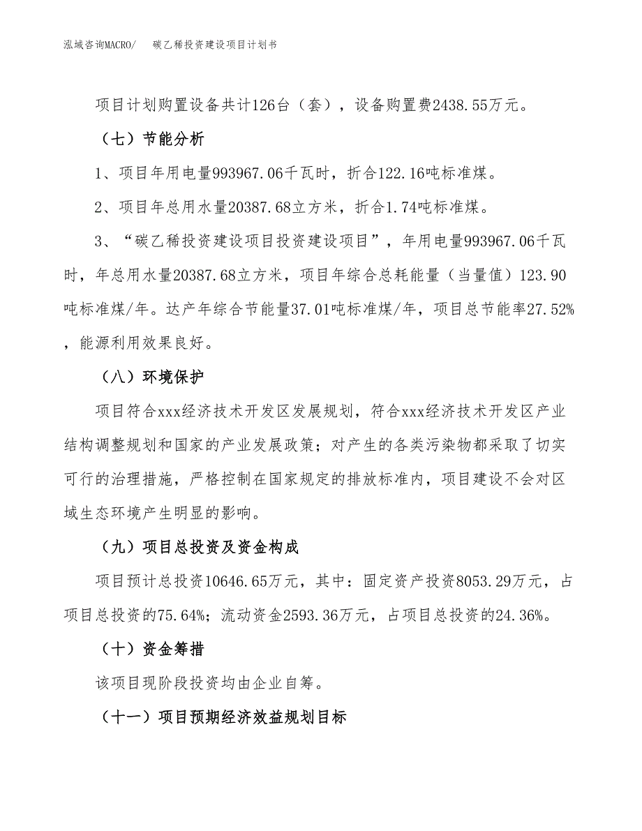 立项碳乙稀投资建设项目计划书_第2页