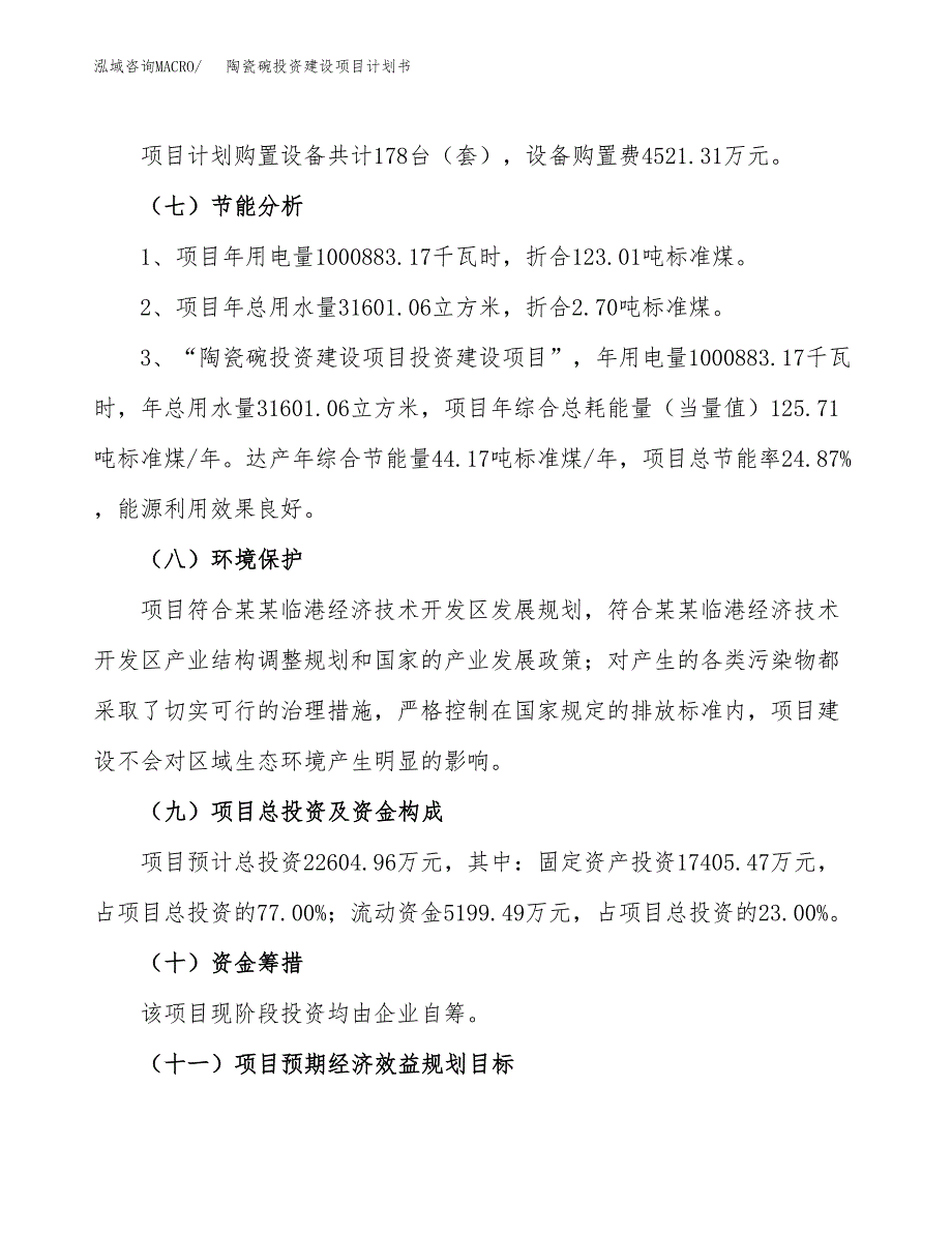 立项陶瓷碗投资建设项目计划书_第2页