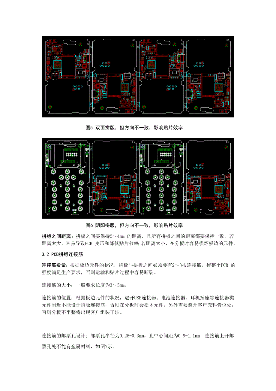 电路板PCB的拼版及连接筋规范_第4页