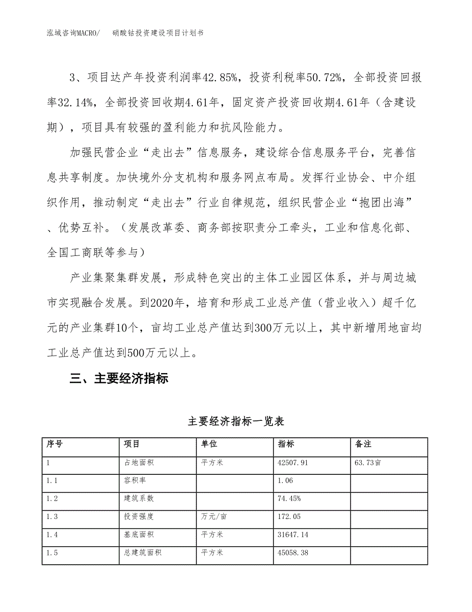 立项硝酸钴投资建设项目计划书_第4页