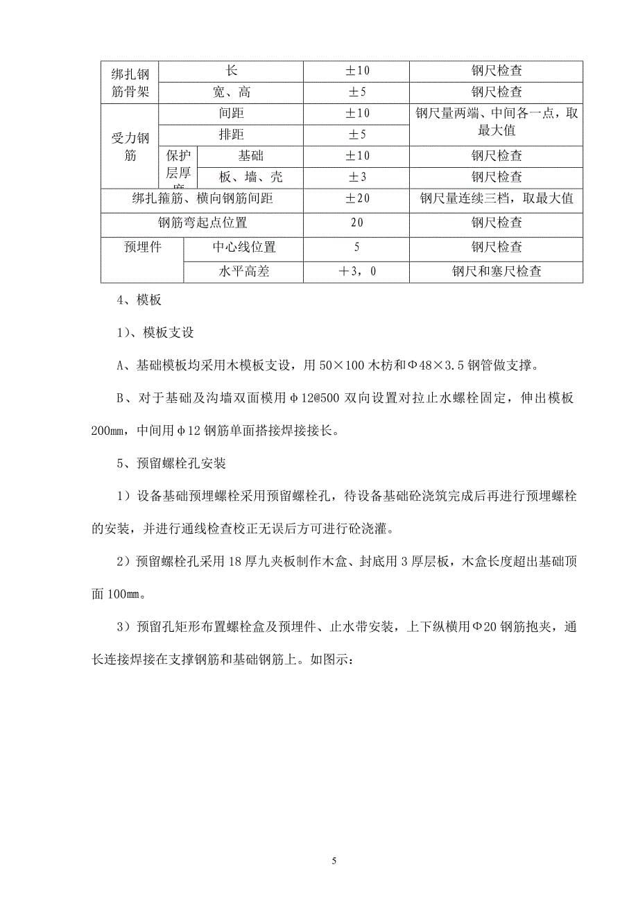 动力车间新增设备基础方案_第5页