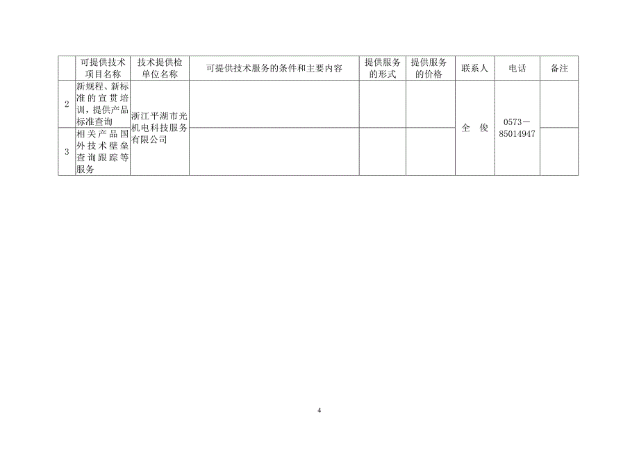 嘉兴市技术服务资源汇总表(第二部分)_第4页