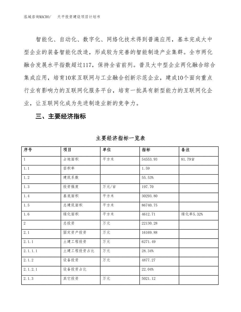 立项天平投资建设项目计划书_第5页