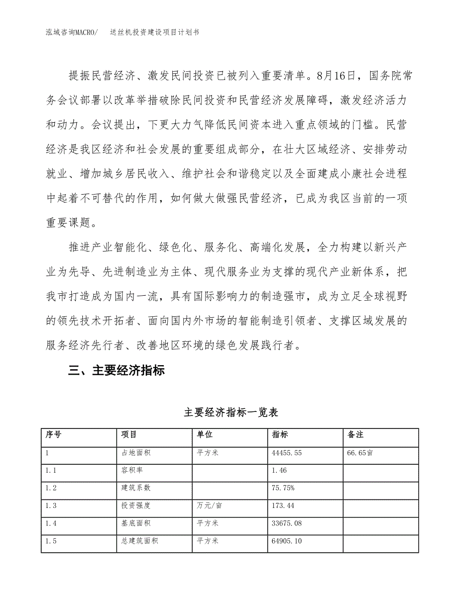 立项送丝机投资建设项目计划书_第4页