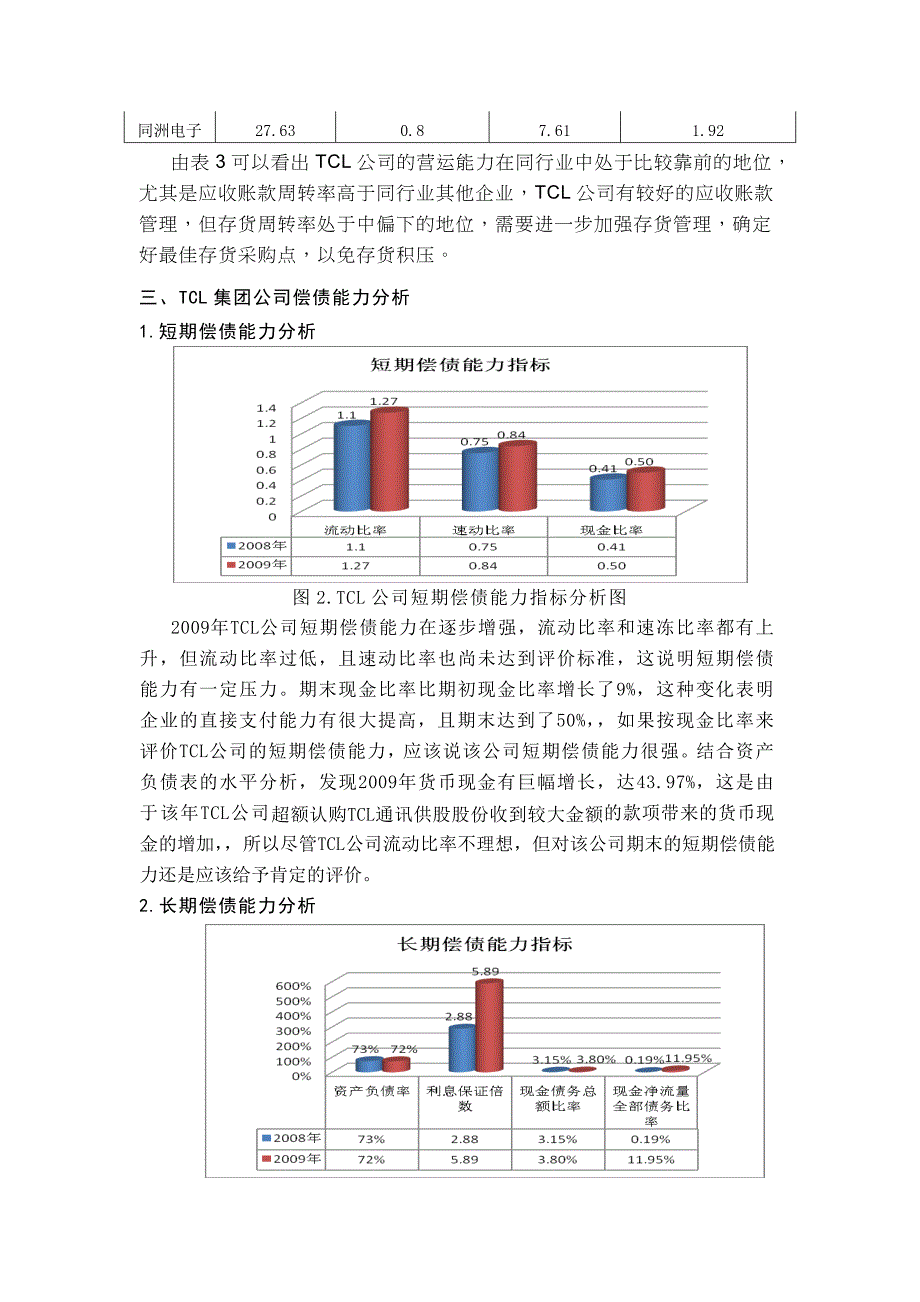 tcl集团公司财务分析报告_第3页