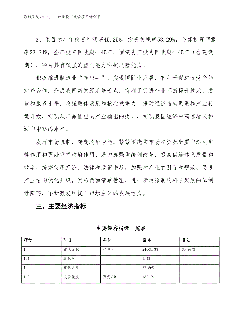 立项食盐投资建设项目计划书_第4页