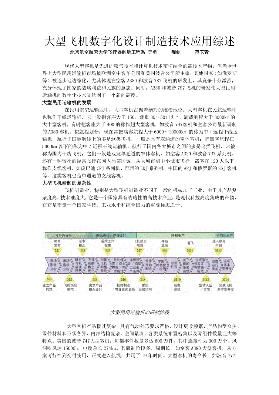 大型飞机数字化设计制造技术应用综述_第1页