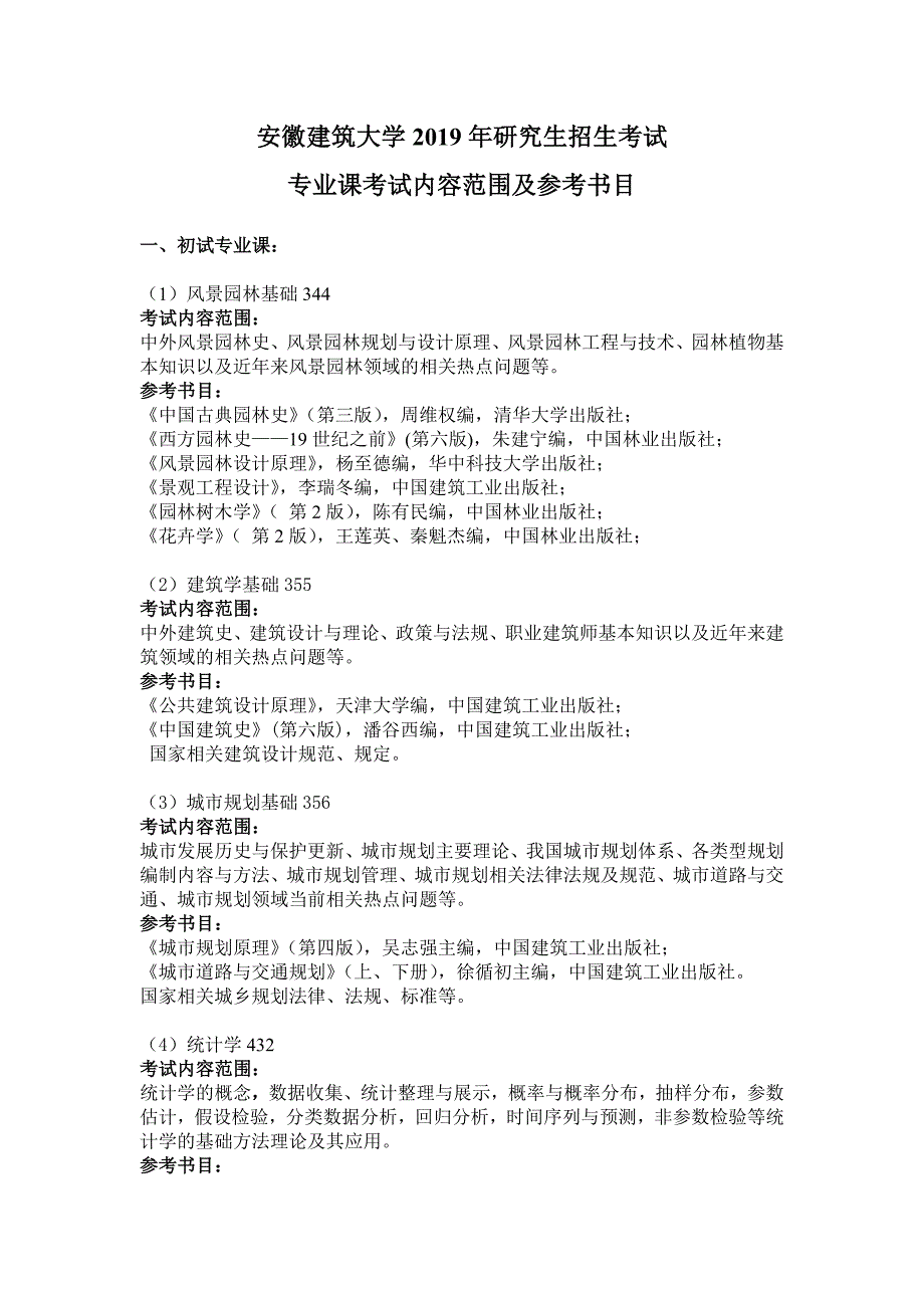 安徽建筑大学2019年研究生招生考试_第1页