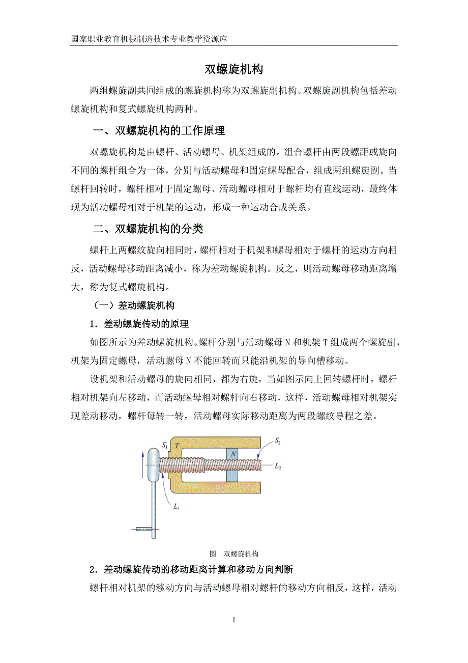 双螺旋机构文本(精)_第1页