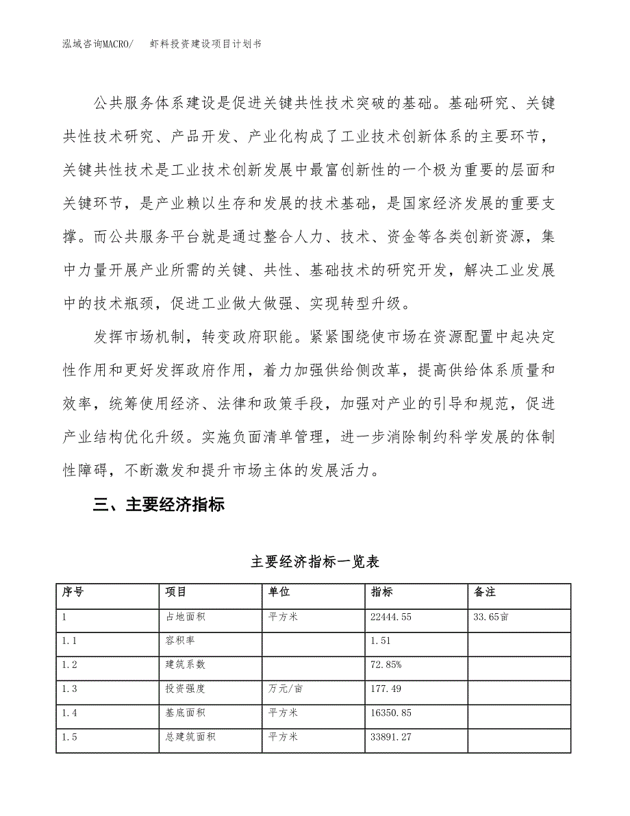 立项虾料投资建设项目计划书_第4页