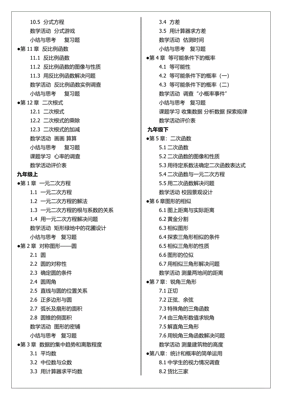 苏教版初中数学大纲_第3页