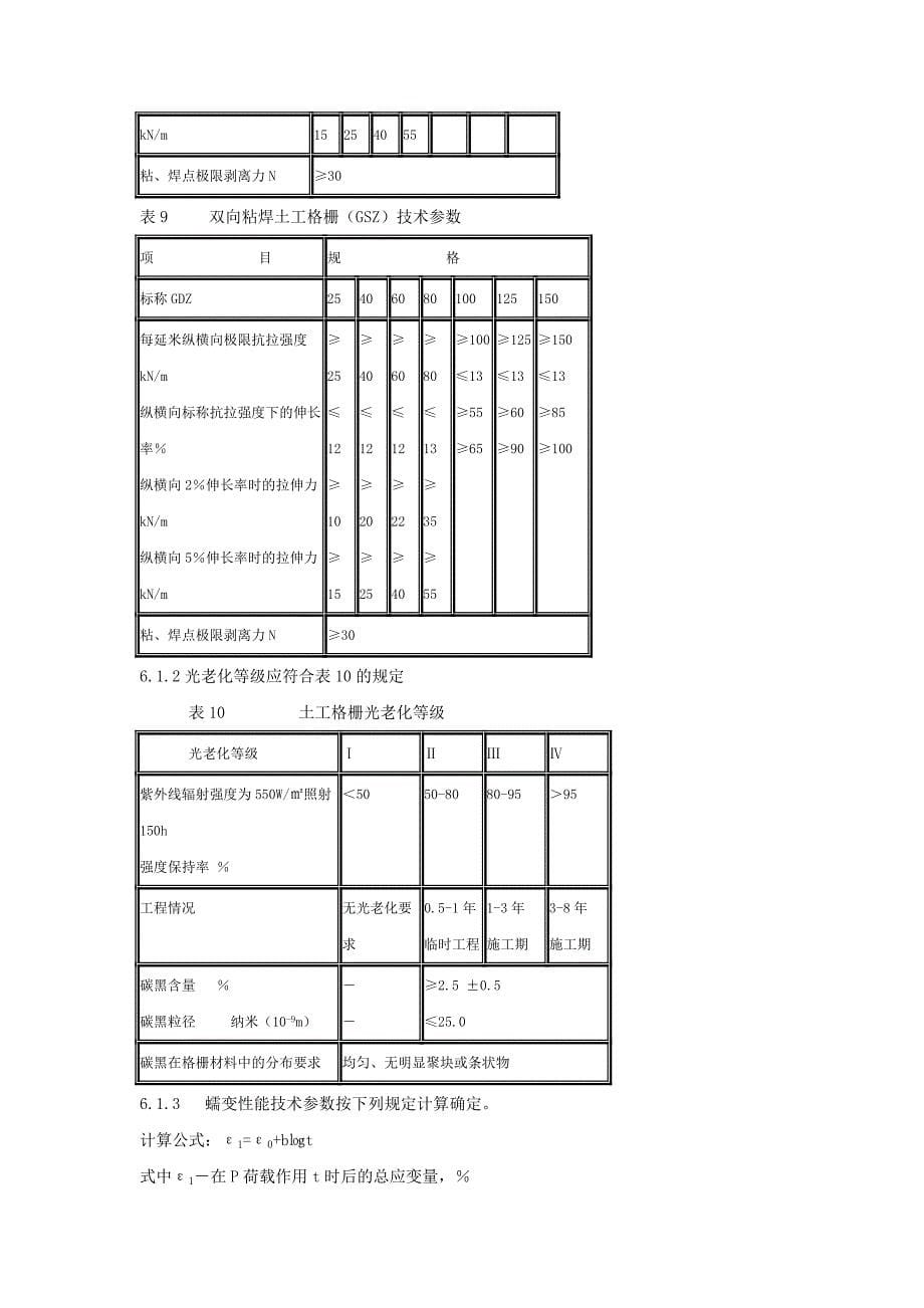 众联塑料土工格及其技术指标_第5页