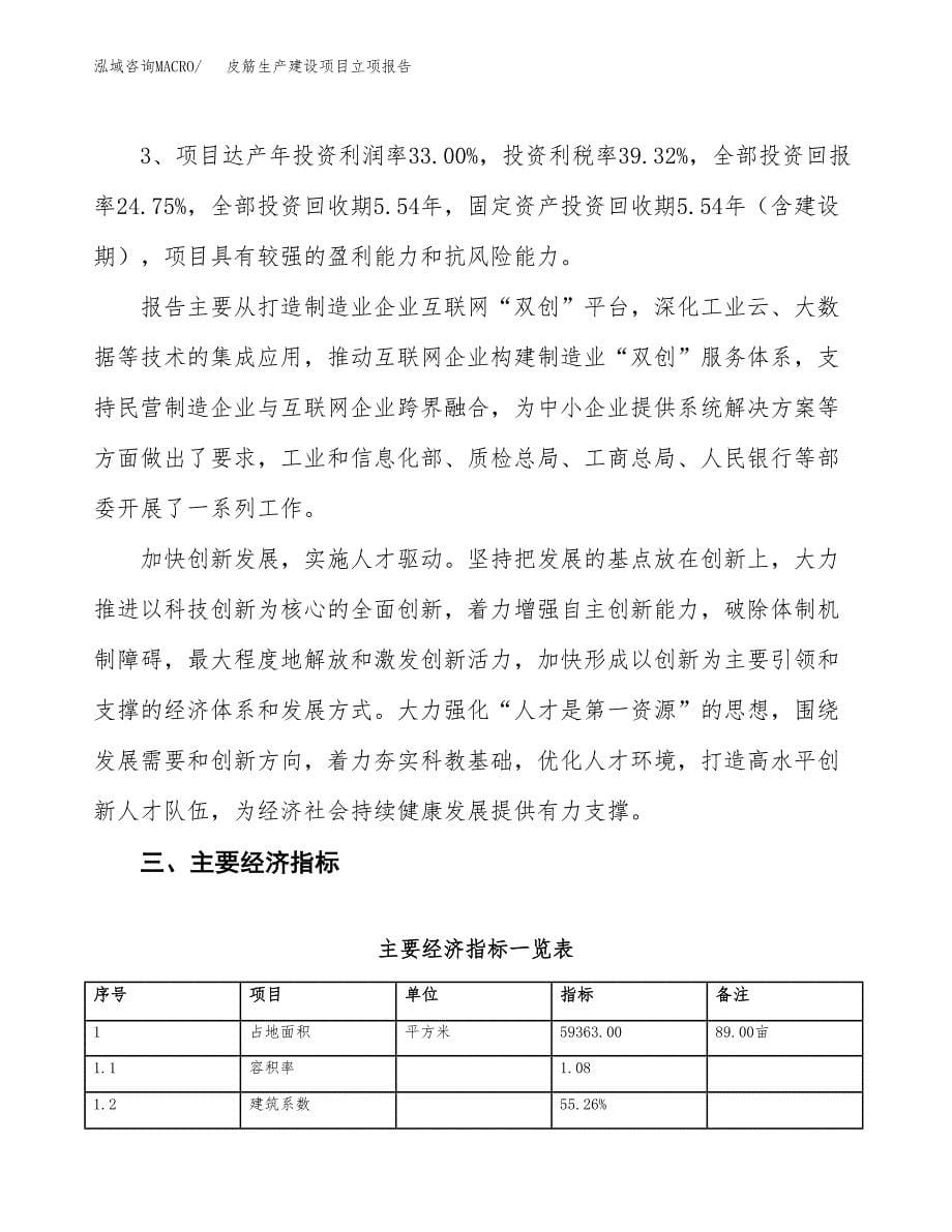 （模板）皮筋生产建设项目立项报告_第5页