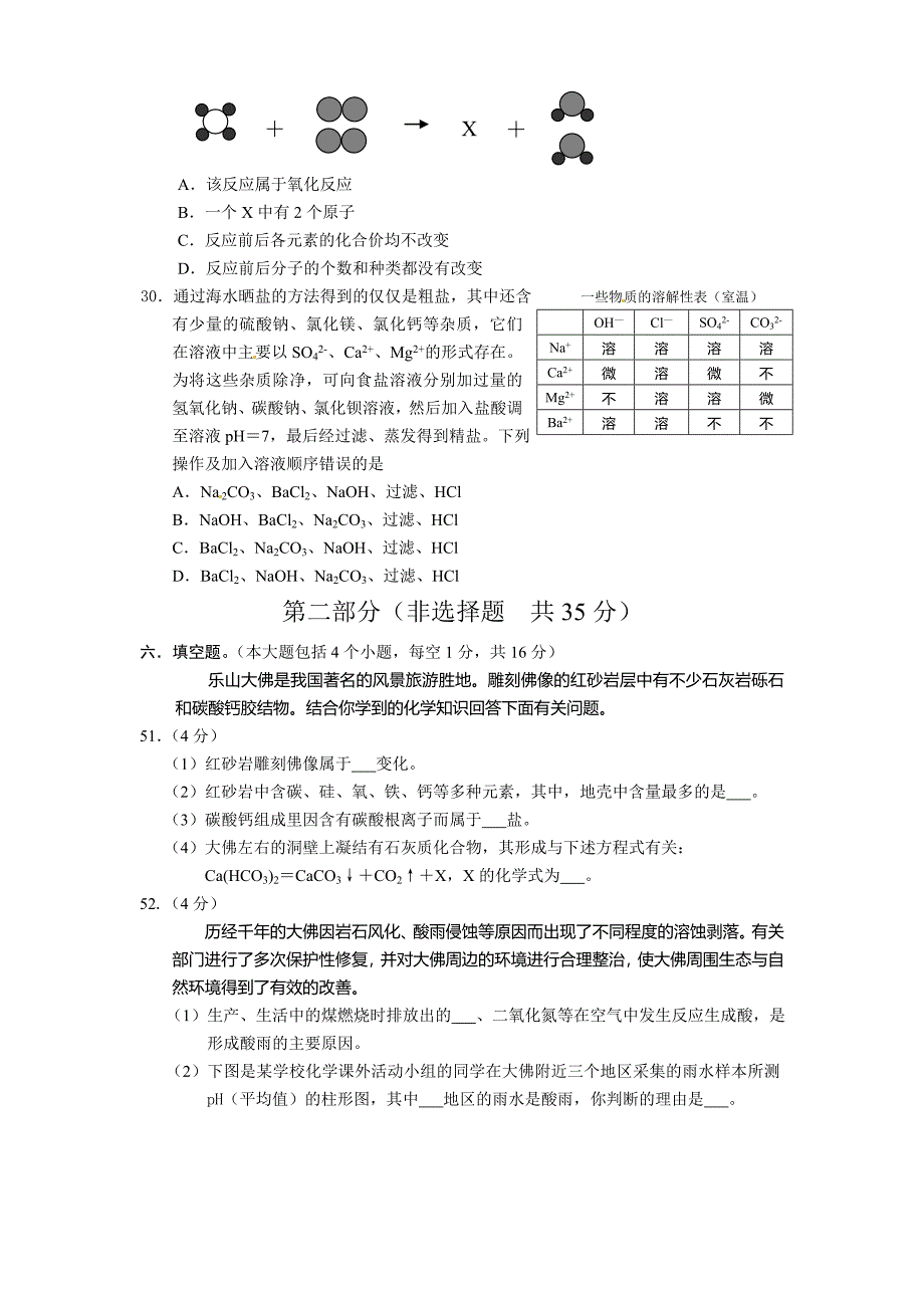 2013年乐山市中考化学试卷_第3页