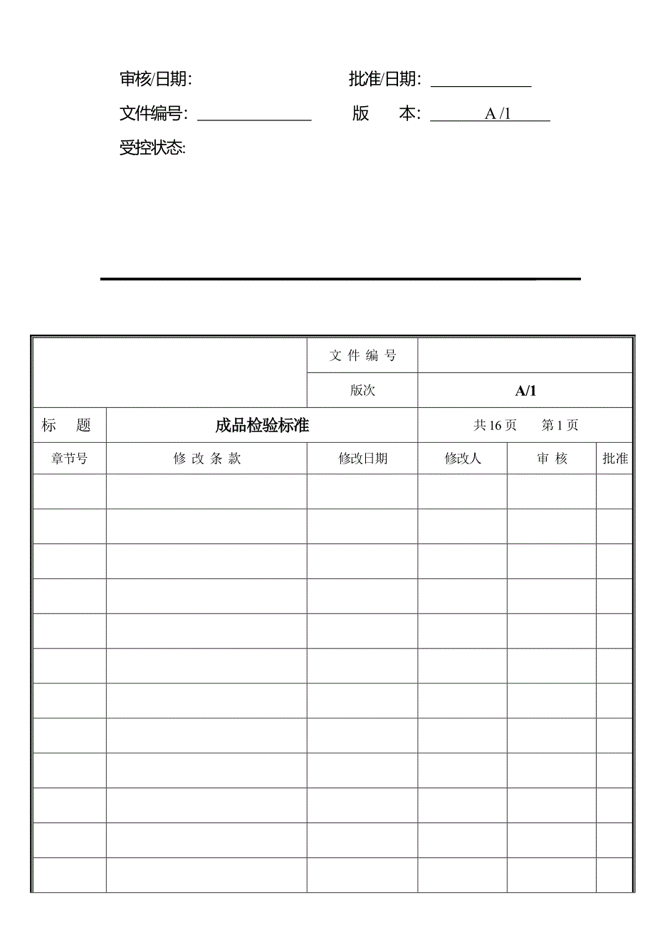 公司成品检验标准_第2页