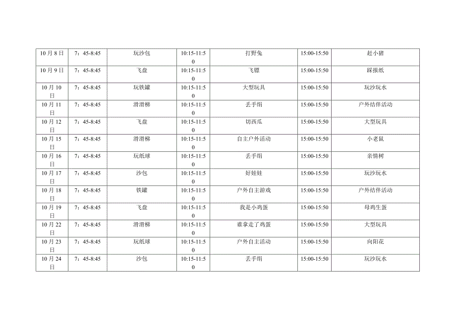 户外活动表格上_第4页