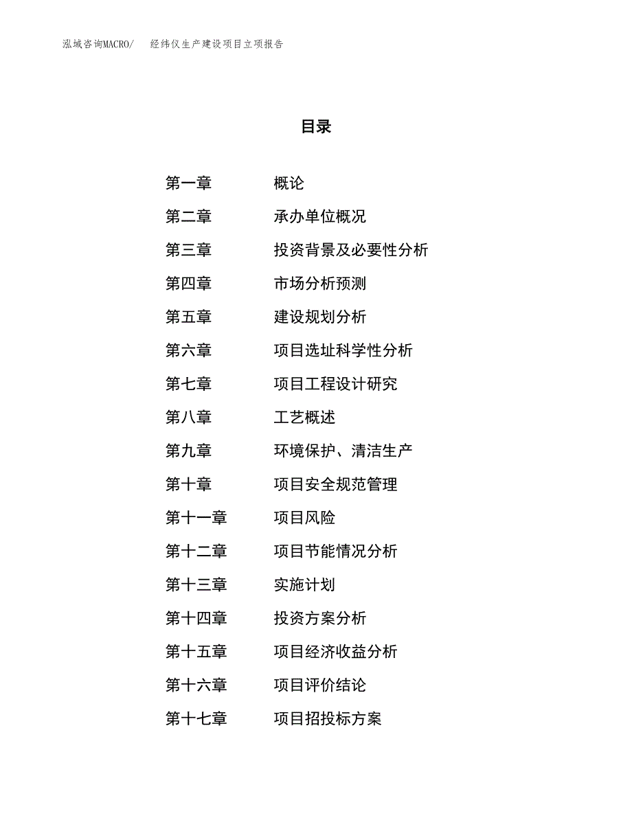 （模板）手袋　生产建设项目立项报告_第1页