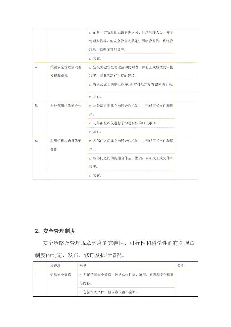 安全状况调查表汇编_第2页