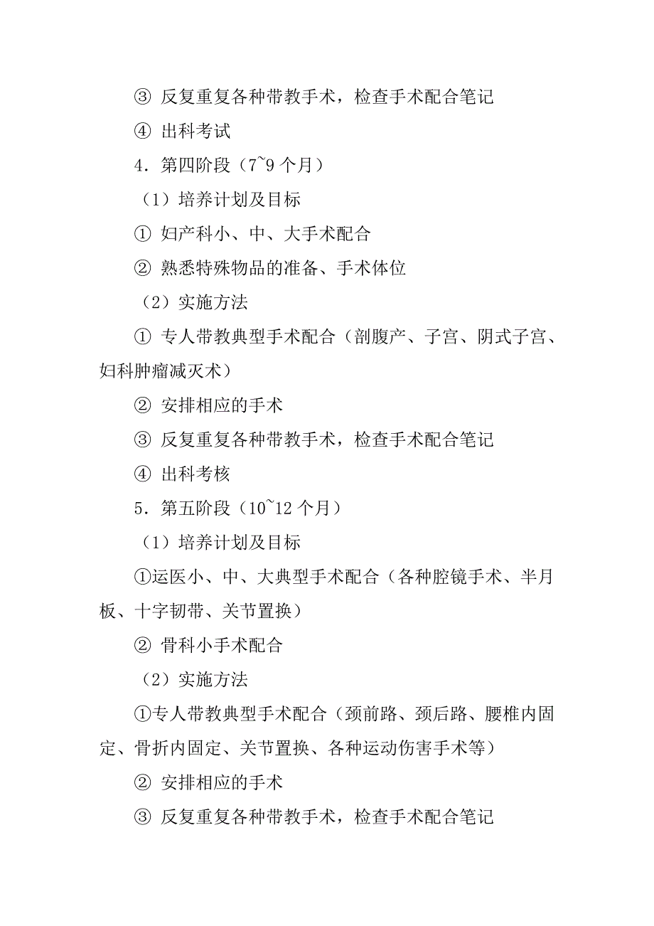 20xx年手术室护士培训计划_第3页