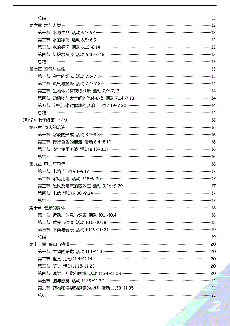 科学 上海牛津 六上六下七上七下 学习重点及复习内容整理_第3页