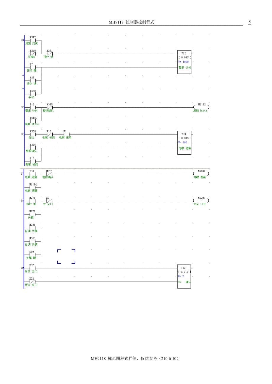 注塑机PLC程序(完整版)_第5页