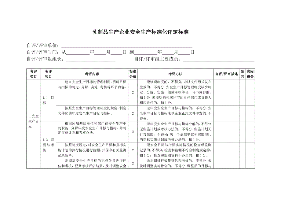 乳制品生产企业安全生产标准化评定标准概述_第3页