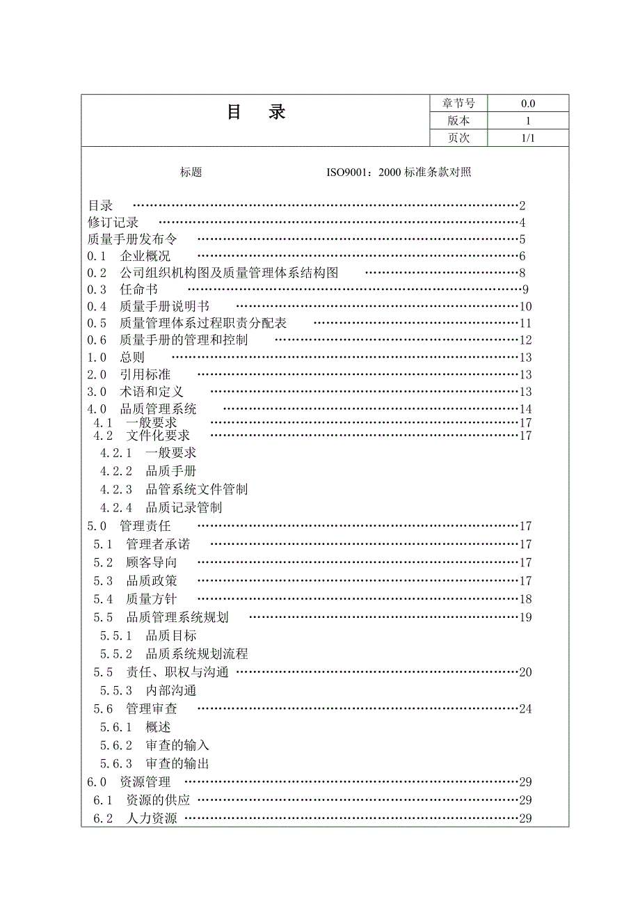 企业质量保证体系手册_第2页