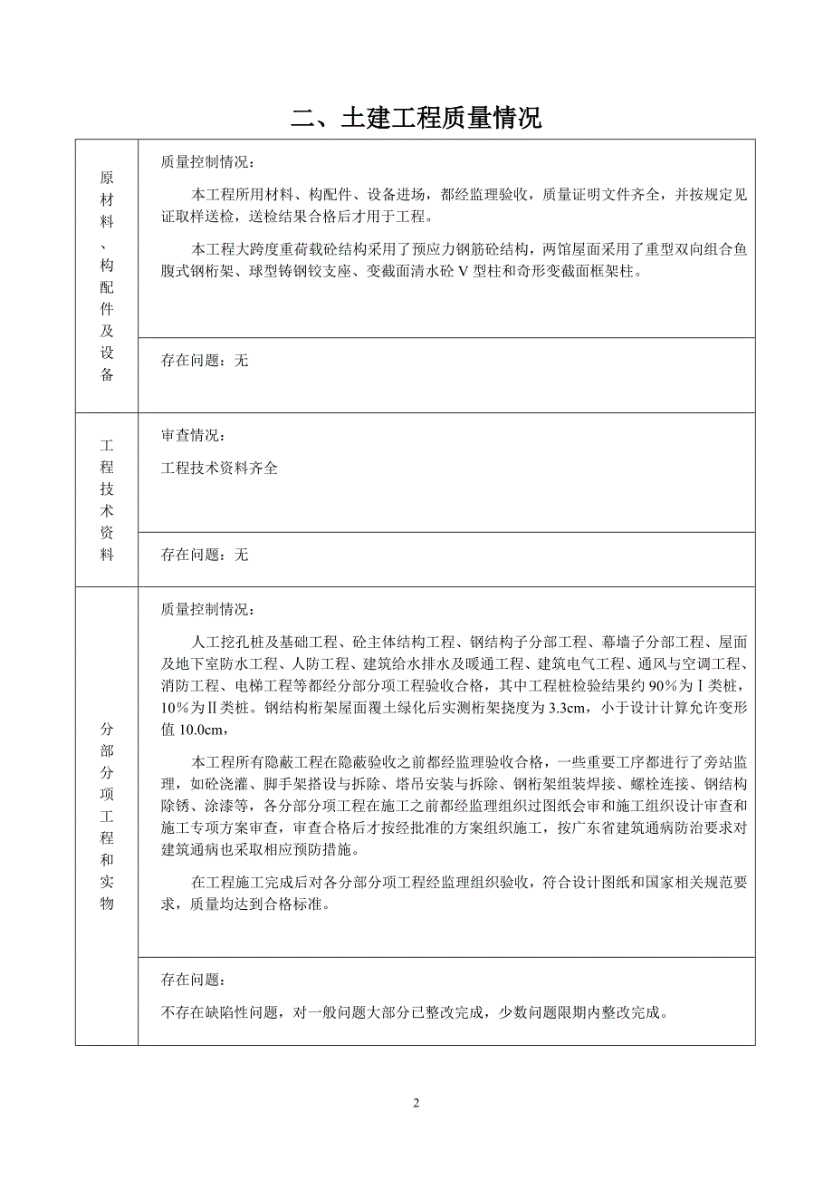 福田体育公园工程质量评估报告_第3页