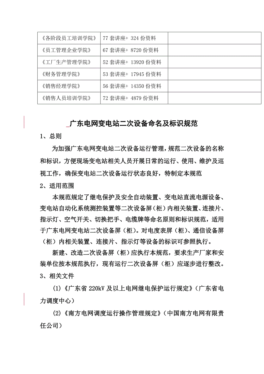 广东电网变电站二次设备命名与标识规范论述_第2页