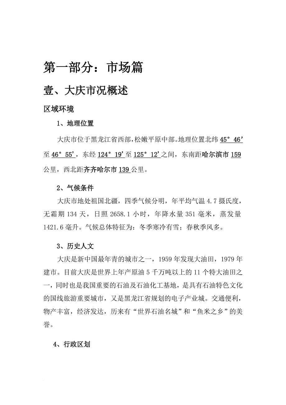 大庆市香榭丽舍广场项目研究报告_第5页