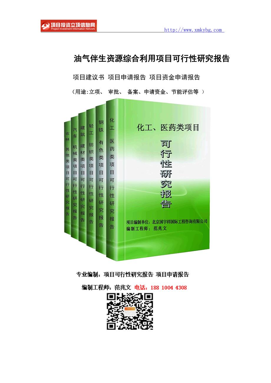 油气伴生资源综合利用项目可行性研究报告-备案立项案例_第1页