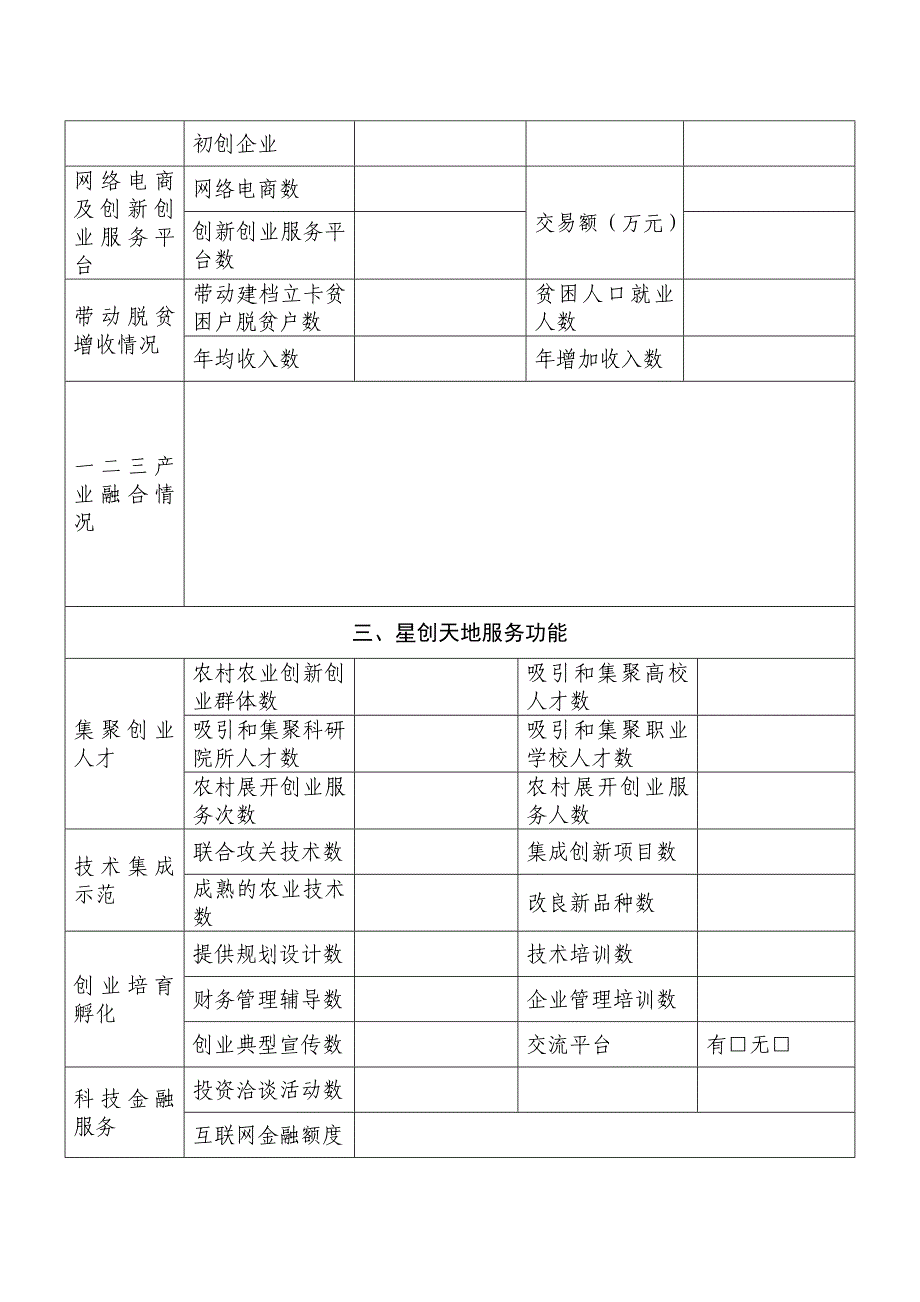 星创天地执行情况考核表_第3页