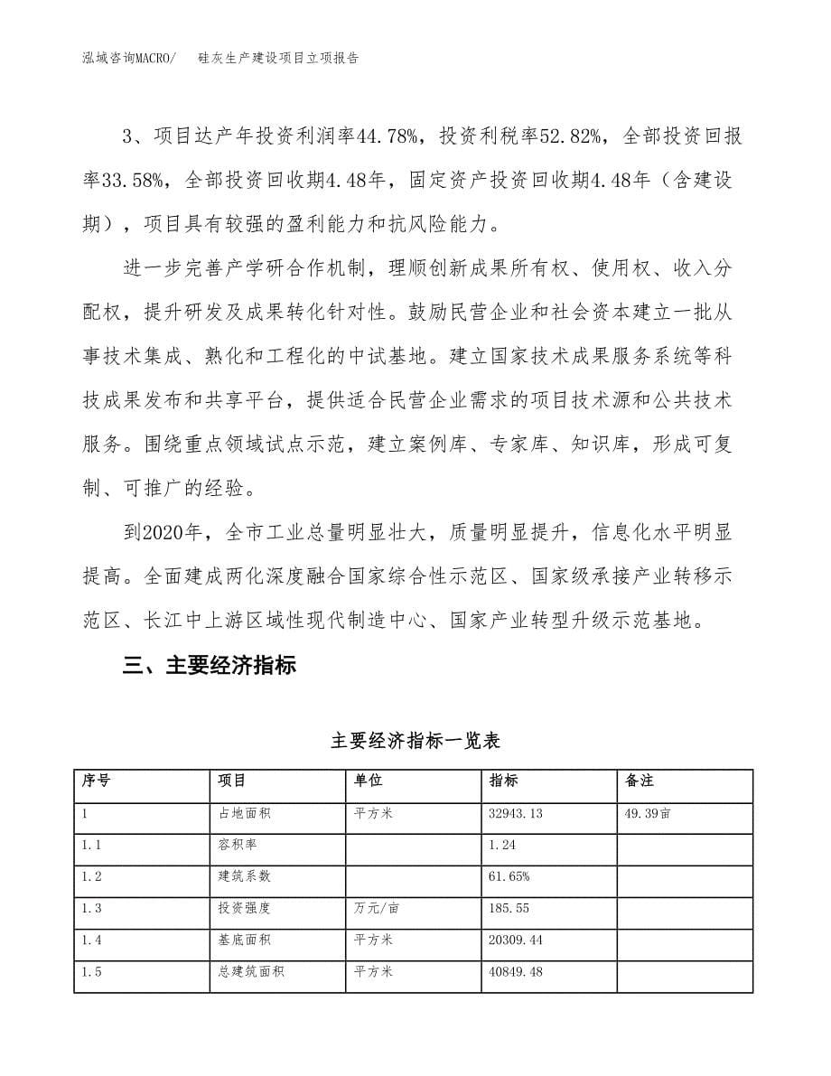 （模板）硅灰生产建设项目立项报告_第5页