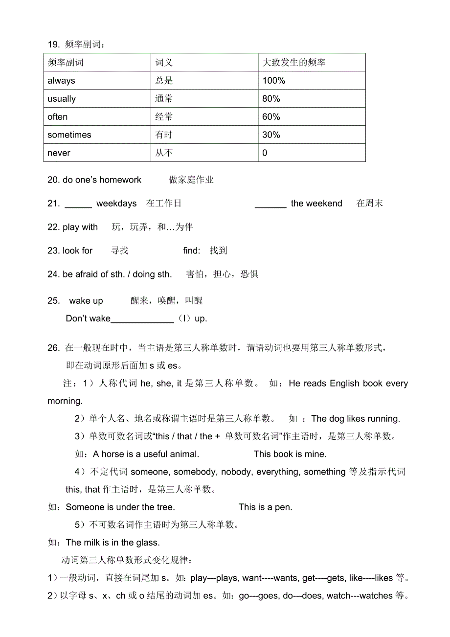 2014―2015新版广州版小学英语五年级上册期末复习题一_第3页