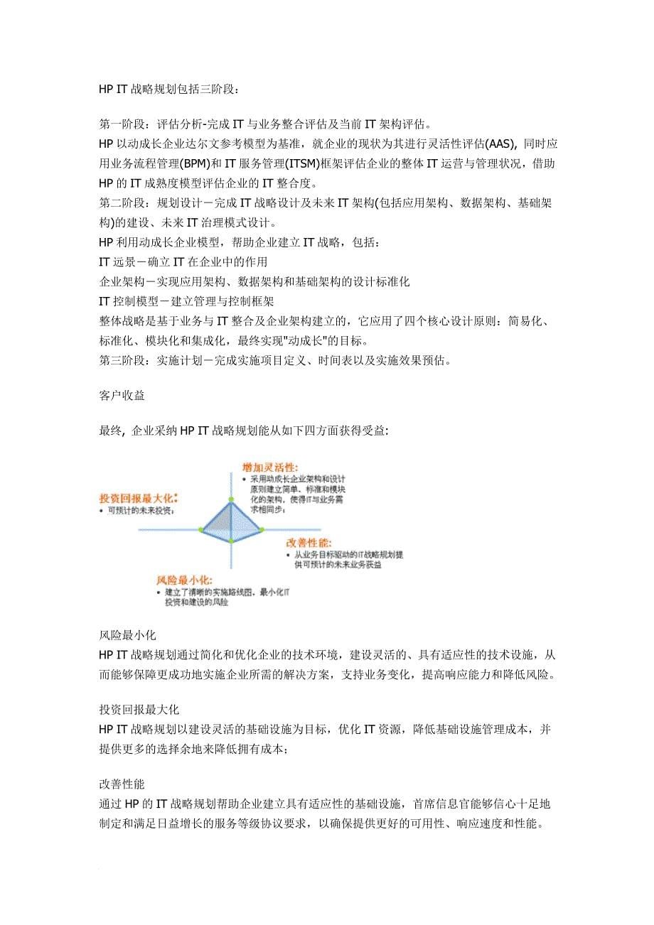 惠普it战略规划解决方案探析_第5页