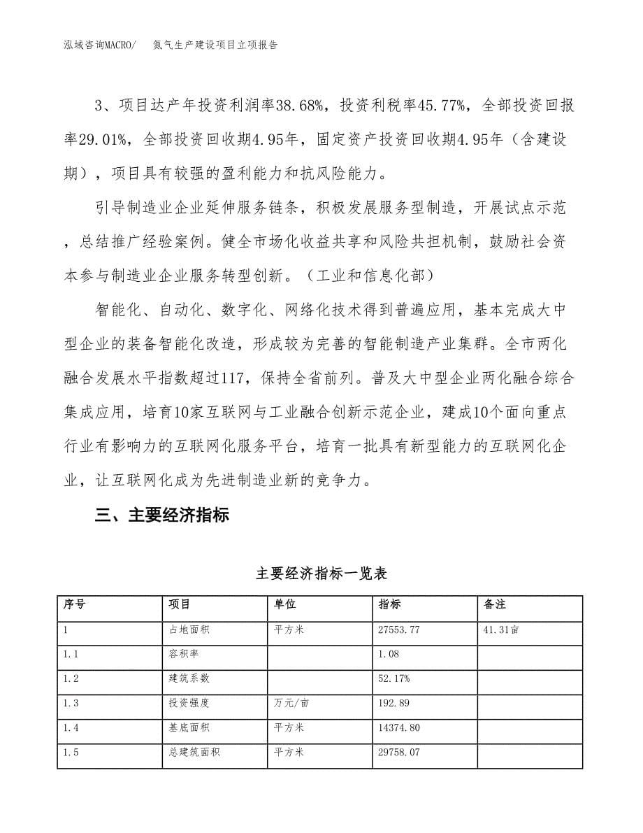 （模板）氮气生产建设项目立项报告_第5页