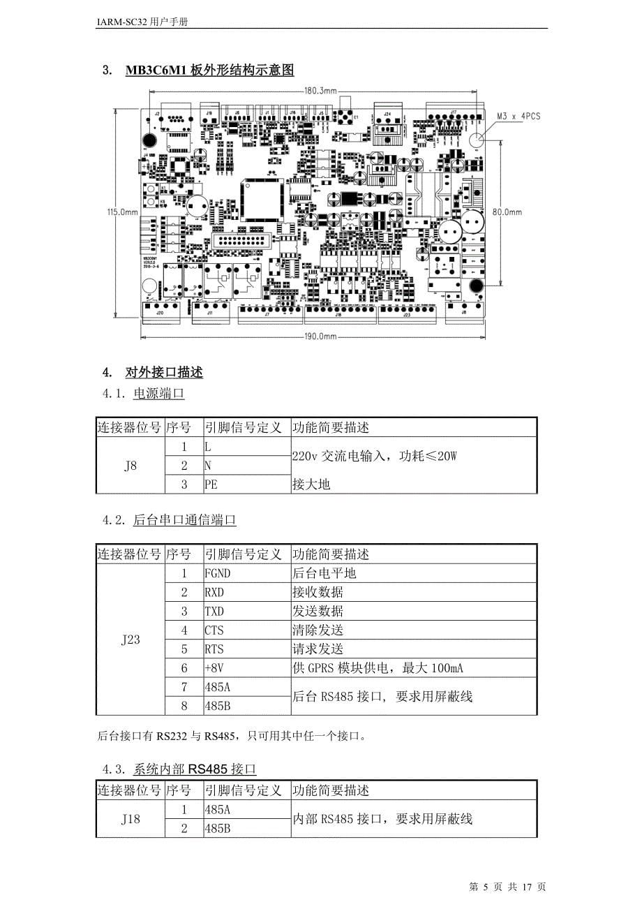 MB3C6M1电动汽车直流充电桩控制主板说明书2.0_第5页