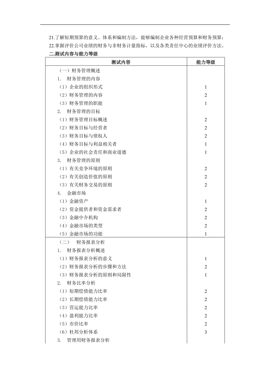 nubjhz2011年cpa注册会计师考试大纲财务成本管理_第2页