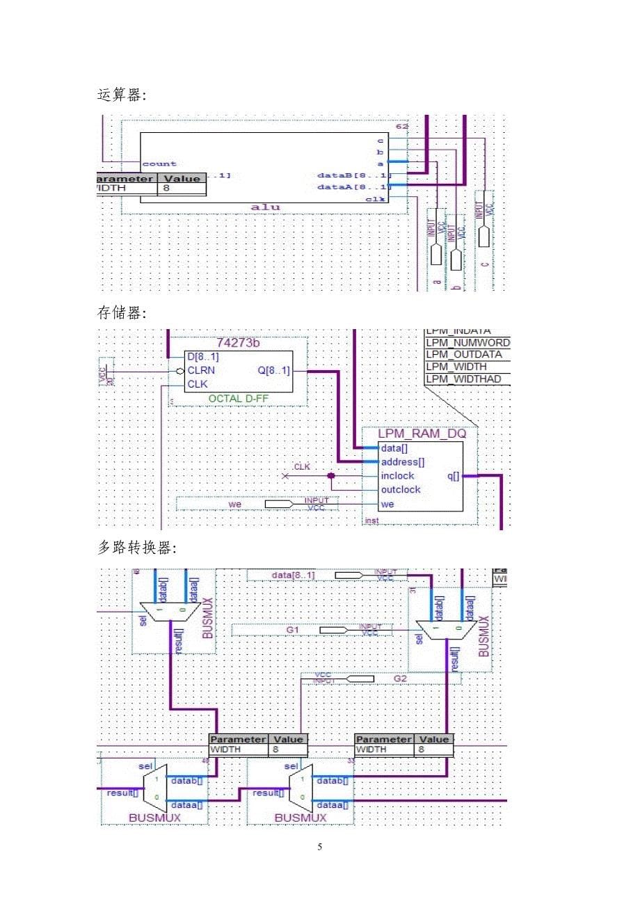 计算机硬件课程设计报告(cpu设计)_第5页