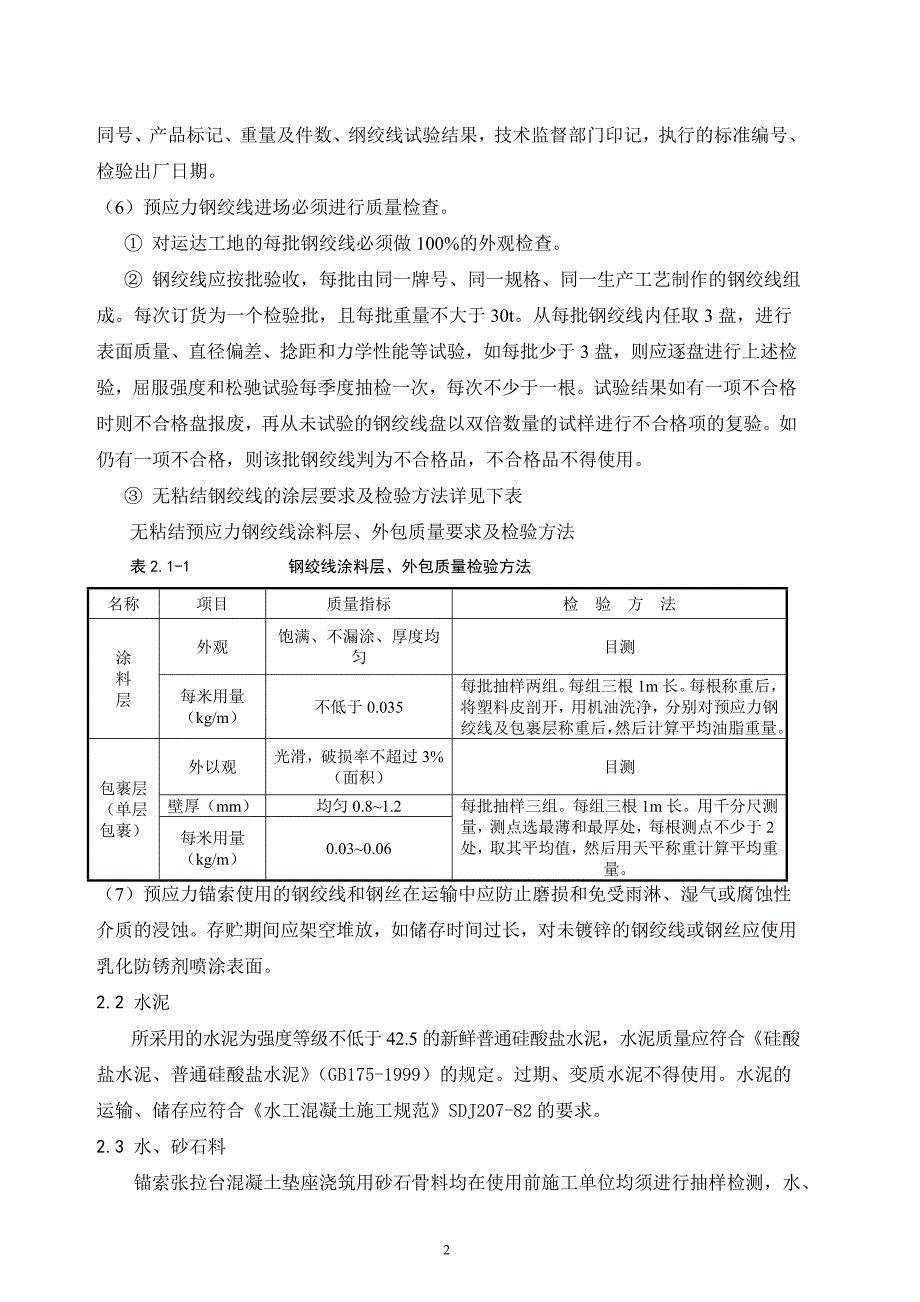 预应力锚索监理实施细则汇总_第2页