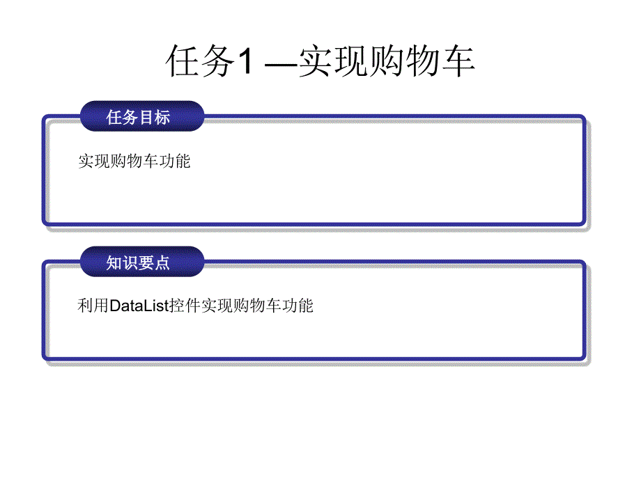 ASP.NET程序设计实例教程第2版普通高等教育“十一五”国家级规划教材教学课件作者宁云智刘志成李德奇第10章节购物车模块设计_第4页