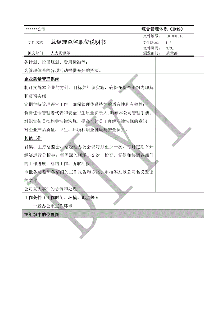 ID-M01018-总经理总监职位说明书1.2_第3页