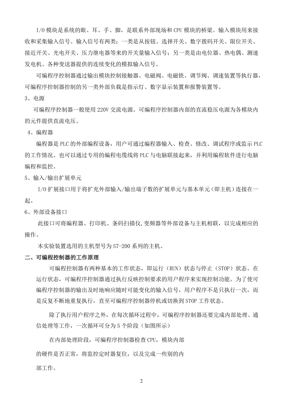 PLC控制技术实验指导书资料_第2页